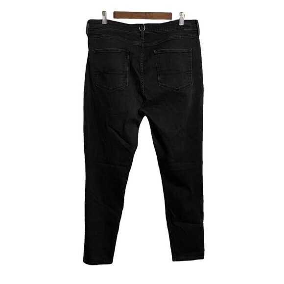 Levi's Denizen Womens Black Stretch Pockets High-Rise Skinny Jeans Size 18 - Picture 9 of 9